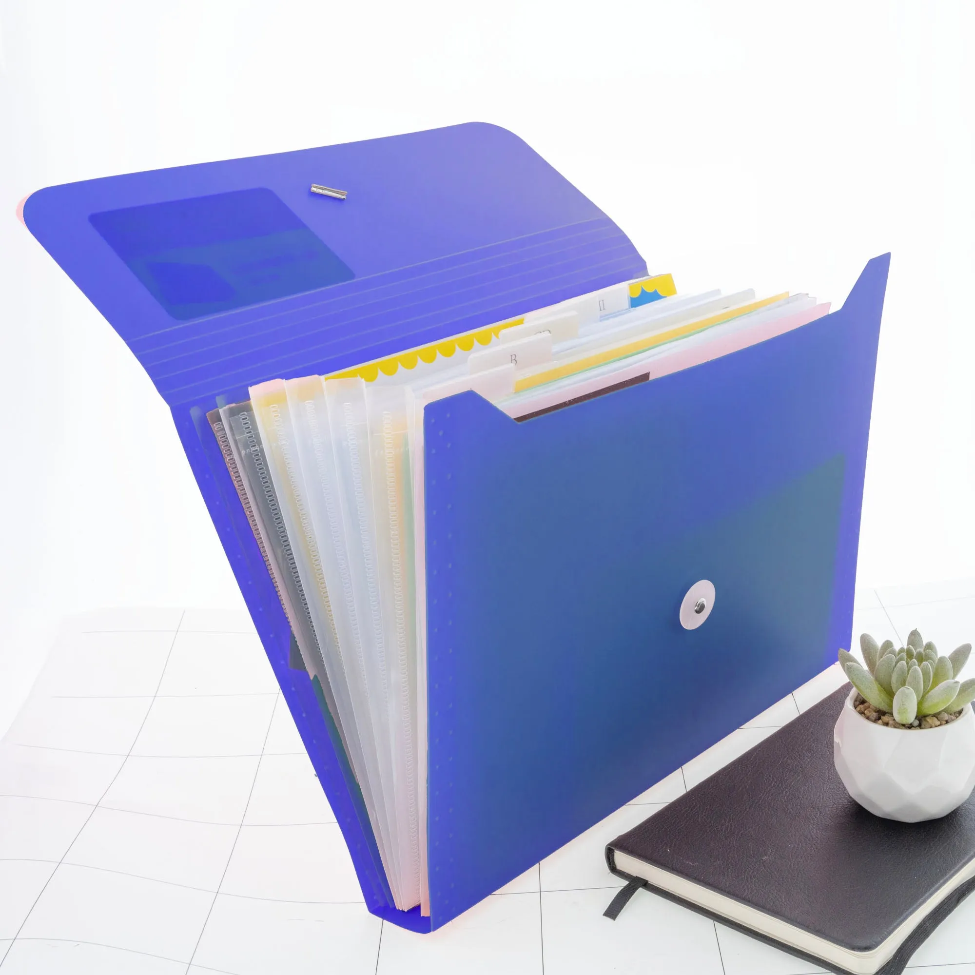 13-Pocket A4/Letter Size Poly Expanding File