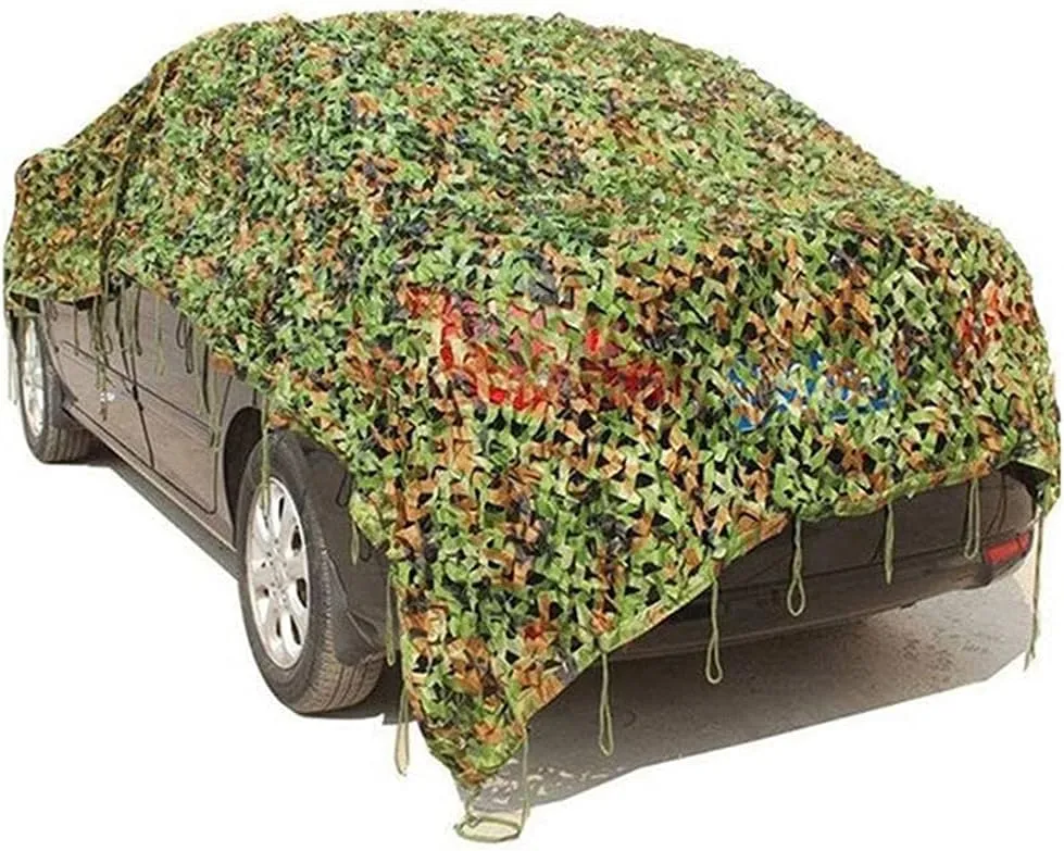 1.5x3m /2x10m Hunting Military Camouflage Nets Woodland Army Training Camo Netting Car Covers Tent Shade Camping Sun Shelter (Color : Jungle Camouflage, Size : 2x3M)