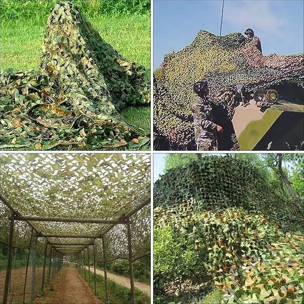 1.5x3m /2x10m Hunting Military Camouflage Nets Woodland Army Training Camo Netting Car Covers Tent Shade Camping Sun Shelter (Color : Jungle Camouflage, Size : 2x3M)
