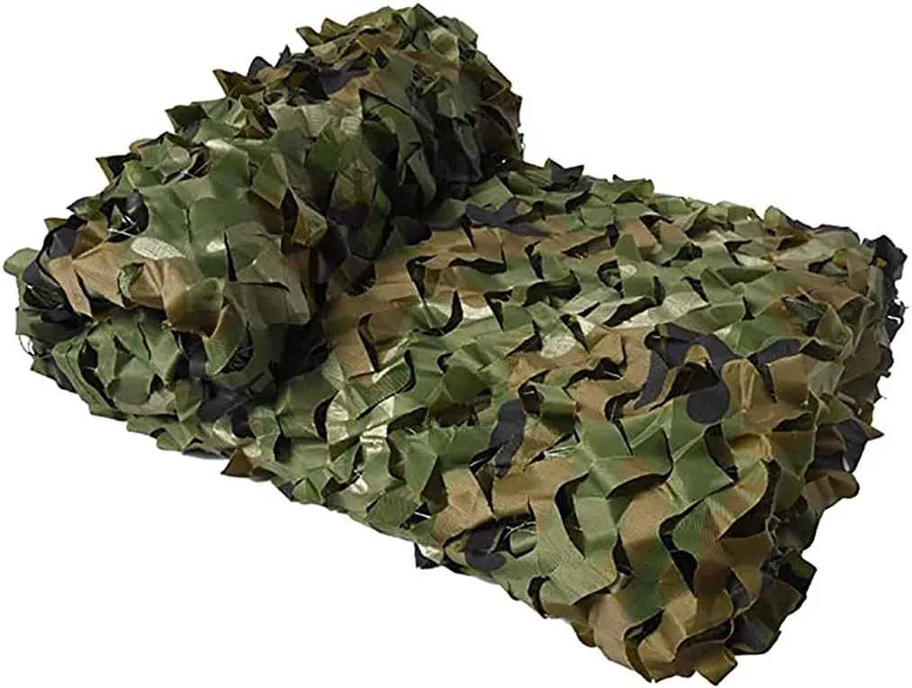 1.5x3m /2x10m Hunting Military Camouflage Nets Woodland Army Training Camo Netting Car Covers Tent Shade Camping Sun Shelter (Color : Jungle Camouflage, Size : 2x3M)