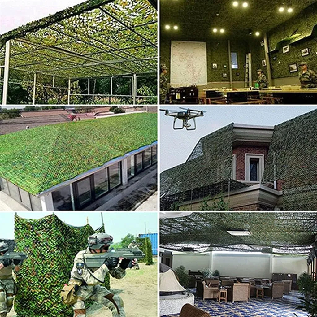 1.5x3m /2x10m Hunting Military Camouflage Nets Woodland Army Training Camo Netting Car Covers Tent Shade Camping Sun Shelter (Color : Jungle Camouflage, Size : 2x3M)