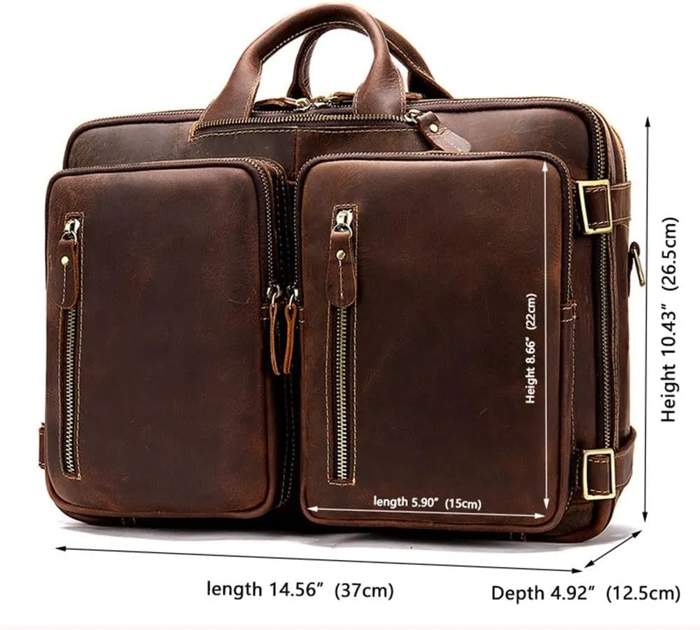 1pcs Casual Handbag Business Men's Multifunctional Men's Briefcase Backpack Backpack