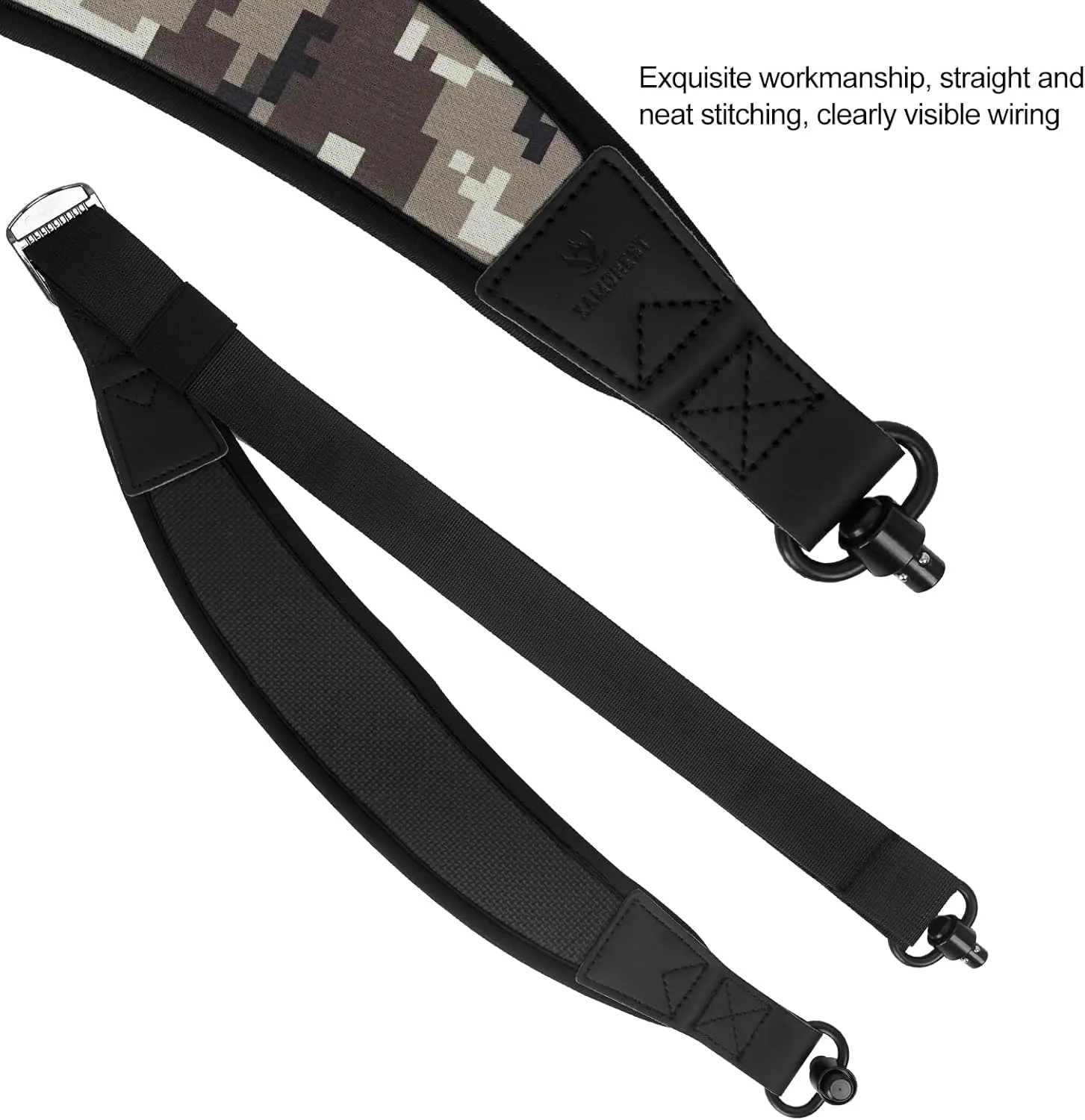 2 Point Sling With QD Swivels, Durable Shoulder Padded Strap, Length Adjustable for Outdoors