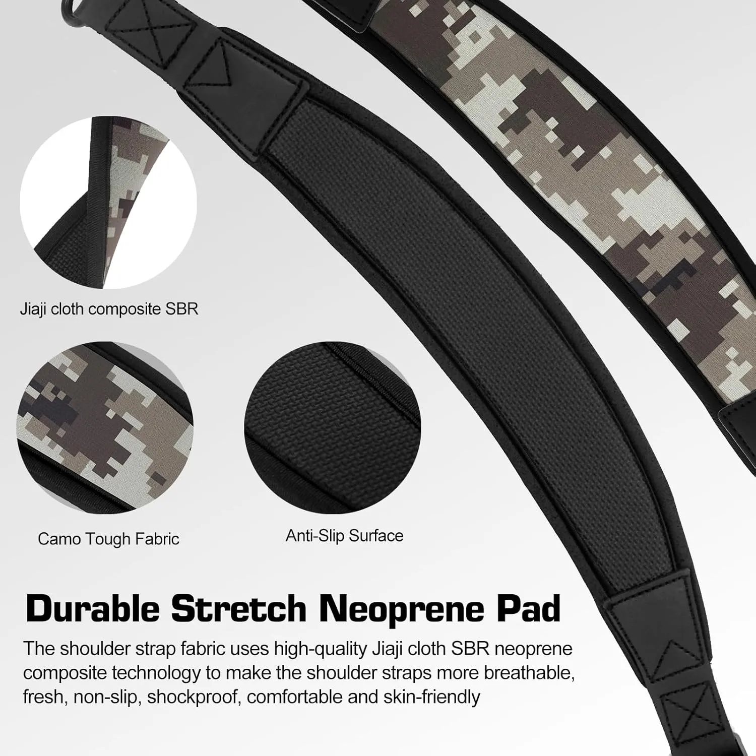 2 Point Sling With QD Swivels, Durable Shoulder Padded Strap, Length Adjustable for Outdoors