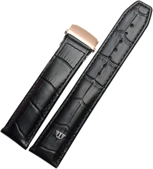 20mm 22mm Genuine Leather Watch Strap， For Maurice Lacroix Watchband Folding Buckle Leisure Business Cow Leather Bracelet