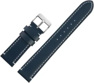 20mm 22mm Men's Business Handmade Genuine Leather Watch Strap Quick Release Black Brown Blue Watch Strap