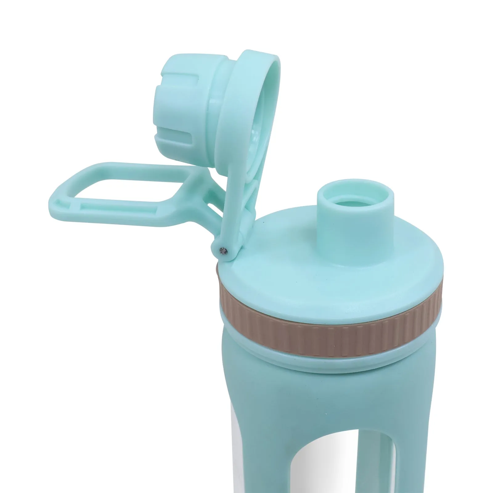 20oz Water Bottles with Water Jug Lid Handle Reusable Fitness Sports Bottle Cyan