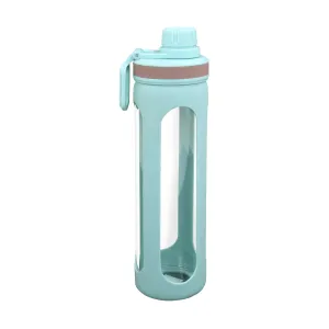 20oz Water Bottles with Water Jug Lid Handle Reusable Fitness Sports Bottle Cyan