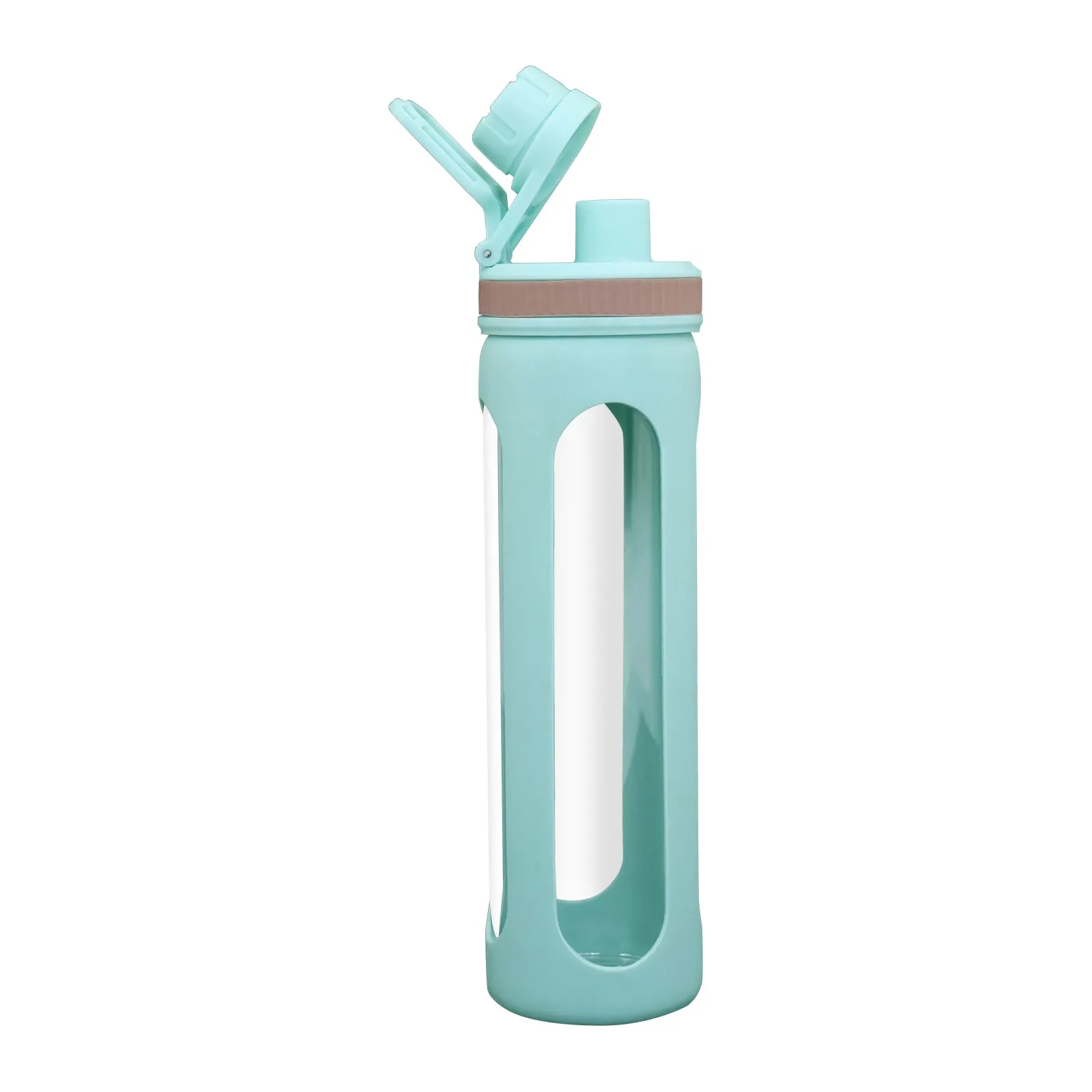 20oz Water Bottles with Water Jug Lid Handle Reusable Fitness Sports Bottle Cyan