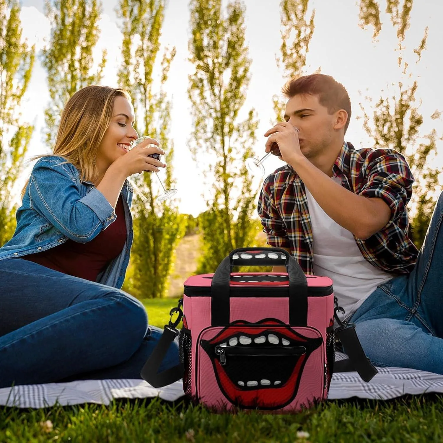 22.5L Waterproof Soft Cooler BagInsulated Lunch Box for Camping Fishing Beach Road Trips