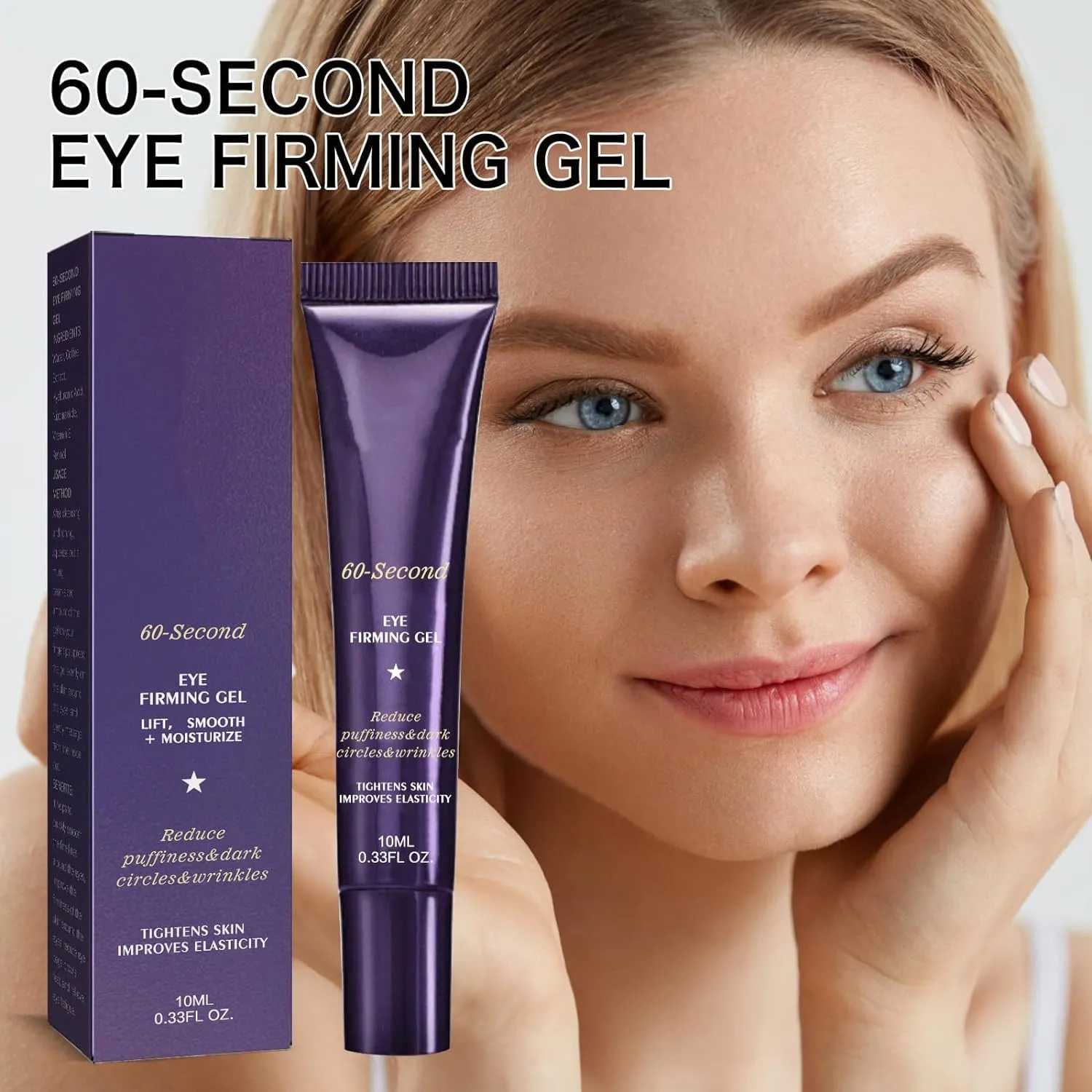 60 Seconds Eye Effects Firming Gel, 60-Second Eye Firming Gel，60-Second Eye Effects Age-Defying Tinted Firming Gel (10pcs)