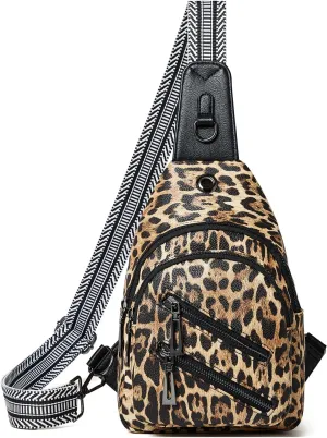 7L Sling Bag For Women Men Crossbody Shoulder Tote Blet Bags Backpack Fanny Pack Travel Purse Faux Leather