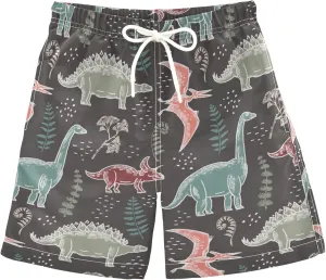 8-12T Boys Swim Trunks Quick Dry Board Shorts Swimwear Beachwear with Mesh Lining M