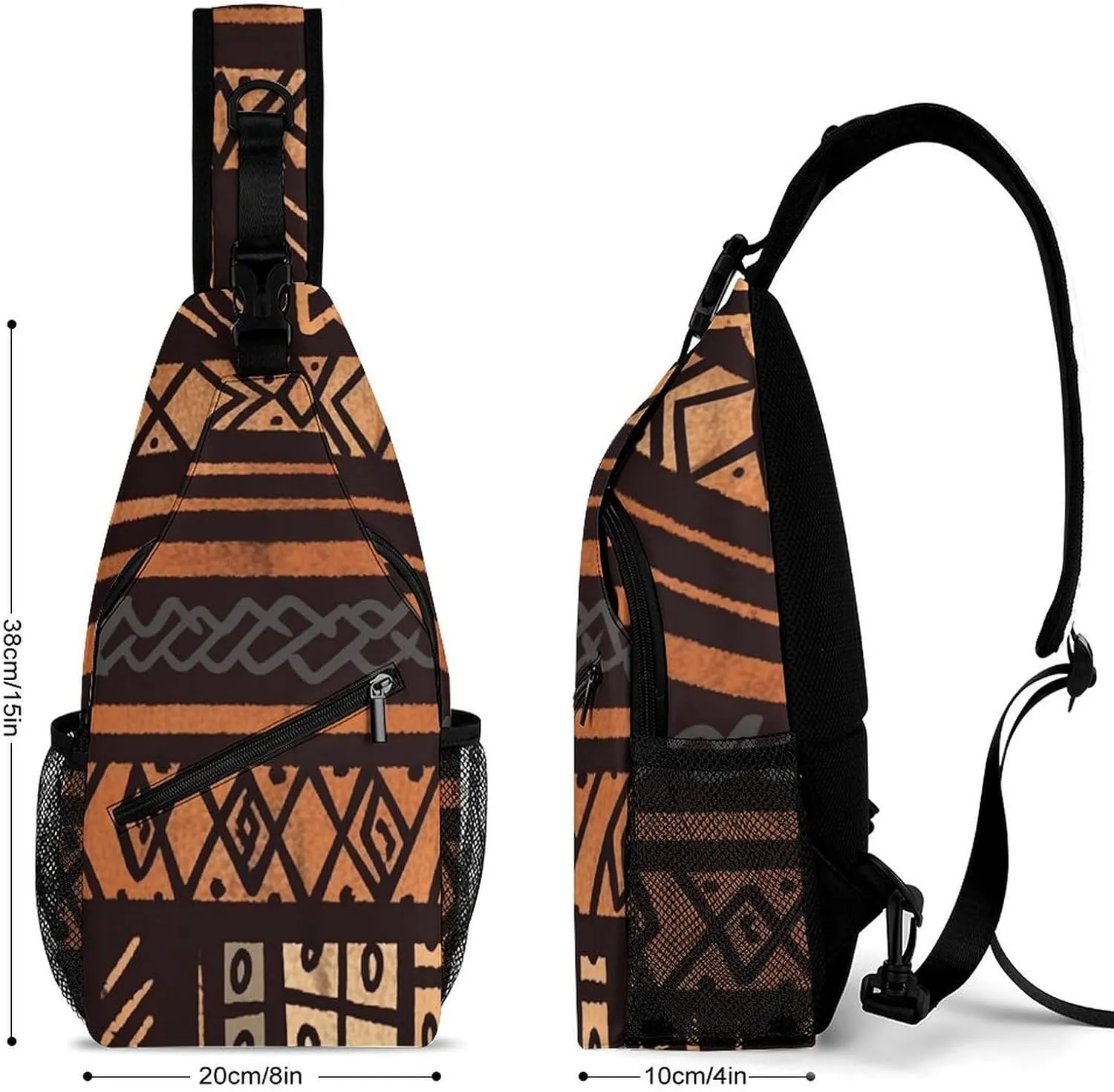 A Sleeping Fox Crossbody Bag, Sling Bag, Sling Backpack, Belt Bags for Travel Outdoors Hiking