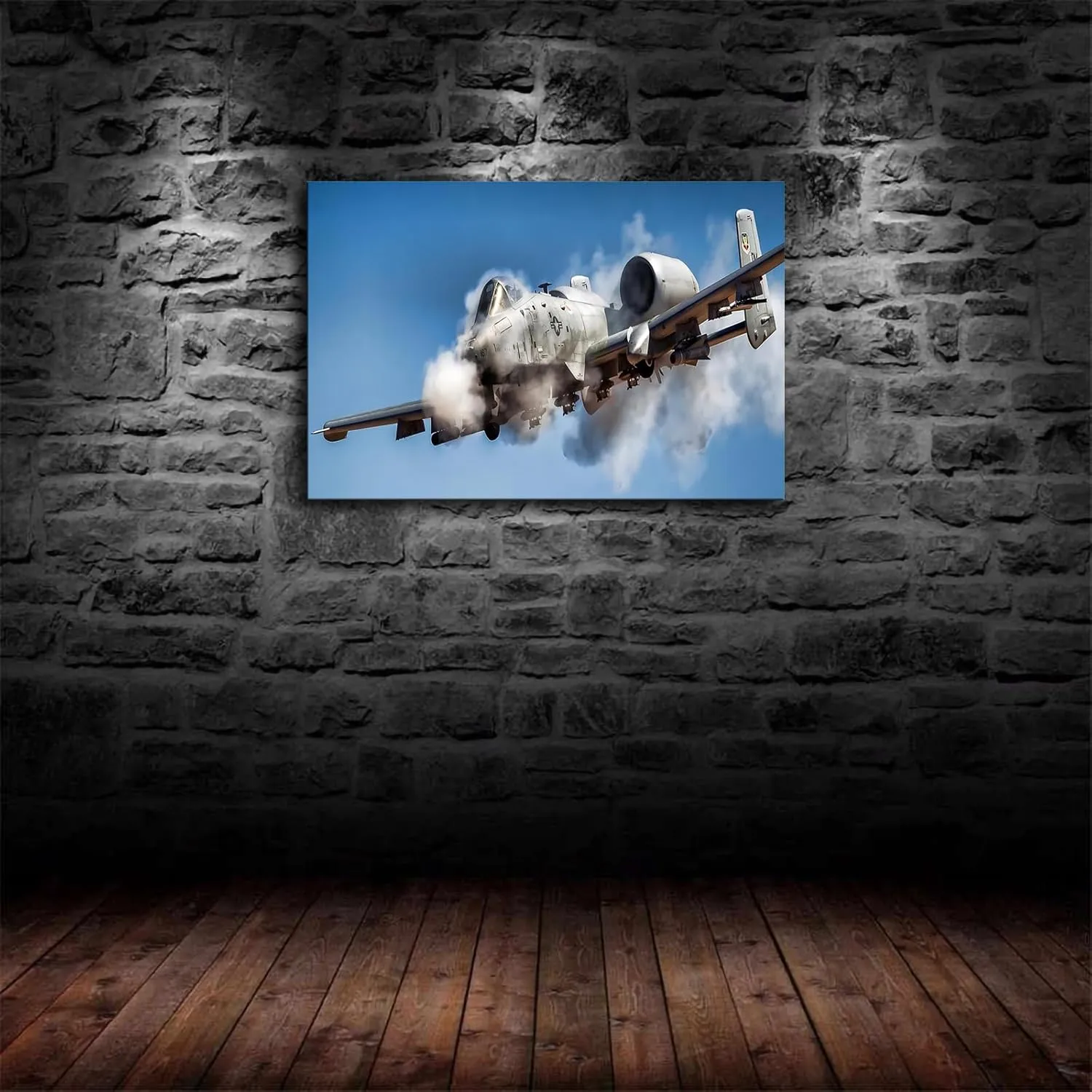 A10 Thunderbolt Ii Warthog Military Aircraft Posters Modern Aesthetic Canvas Wall Art Home Interior HD Decorative Painting Holiday Gift (24×36inch-Unframed)