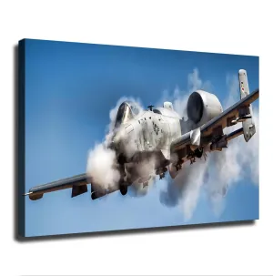 A10 Thunderbolt Ii Warthog Military Aircraft Posters Modern Aesthetic Canvas Wall Art Home Interior HD Decorative Painting Holiday Gift (24×36inch-Unframed)