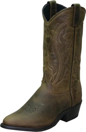 Abilene Men's Sage by Oiled Cowhide Olive Boot Medium Toe Brown 10.5 EE