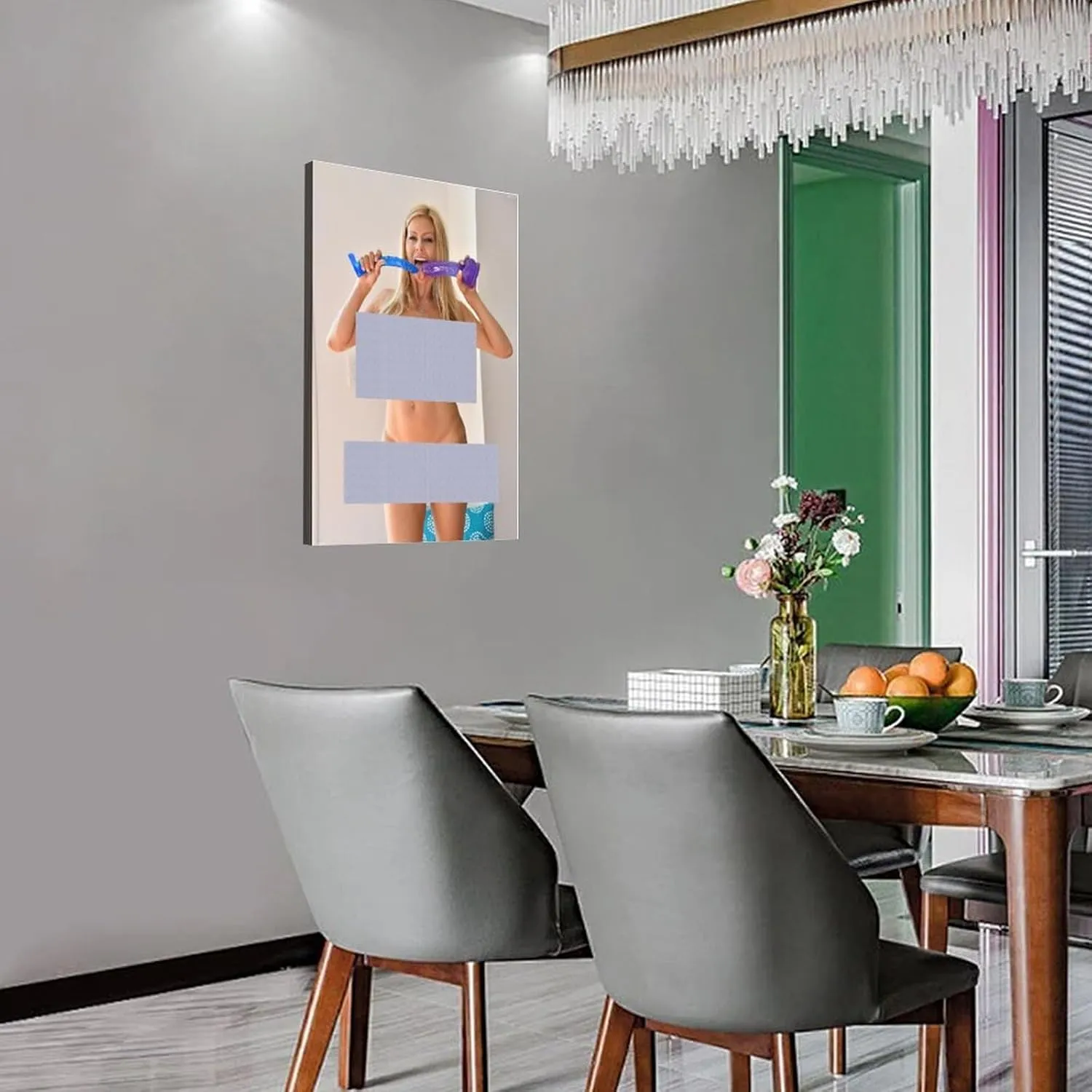 Actress Alexis Fawx Sexy Body Portrait Poster6 Canvas Print Wall Art Decoration Living Room Office Bedroom Aesthetic 16x24inch(40x60cm) Frame-style