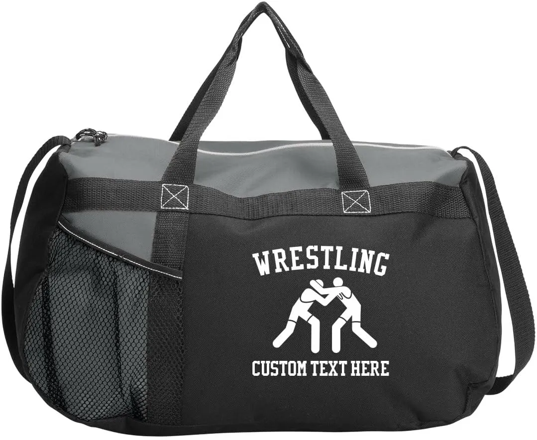 Add Your School Wrestling Gym Duffel Bag: Gym Duffel Bag