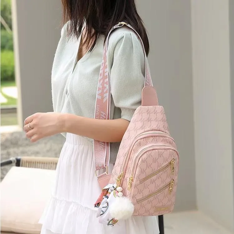 Adley | Women's Leather Crossbody Chest Travel Sling Bag