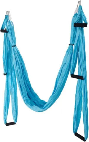 Aerial Yoga Swing Ultra Strong Antigravity Aerial Yoga Hammock/Trapeze/Sling for Air Yoga Inversion Exercises (Blue)