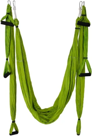Aerial Yoga Swing Ultra Strong Antigravity Aerial Yoga Hammock/Trapeze/Sling for Air Yoga Inversion Exercises (Green)