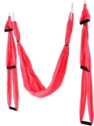 Aerial Yoga Swing Ultra Strong Antigravity Aerial Yoga Hammock/Trapeze/Sling for Air Yoga Inversion Exercises (Peach)