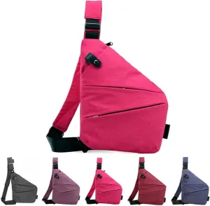 AIIONP Anti Theft Travel Bag, Anti-Theft Slim Sling Bag, Anti-Theft Crossbody Travel Bag for Women Men