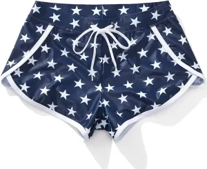 AIMPACT Mens Short Swim Trunks Quick Dry Beach Board Shorts 80s 90s Summer Vintage Swimwear with Lining Swimming Suits