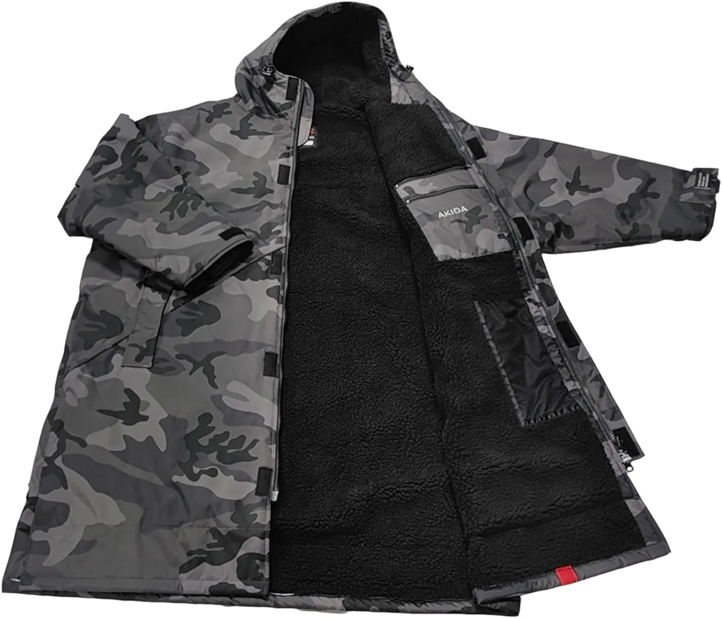Akida Oversized Changing Robe/Swim Parka,Waterproof Surf Poncho Warm Coat Jacket,Quick Dry Wetsuit Changing Towel.