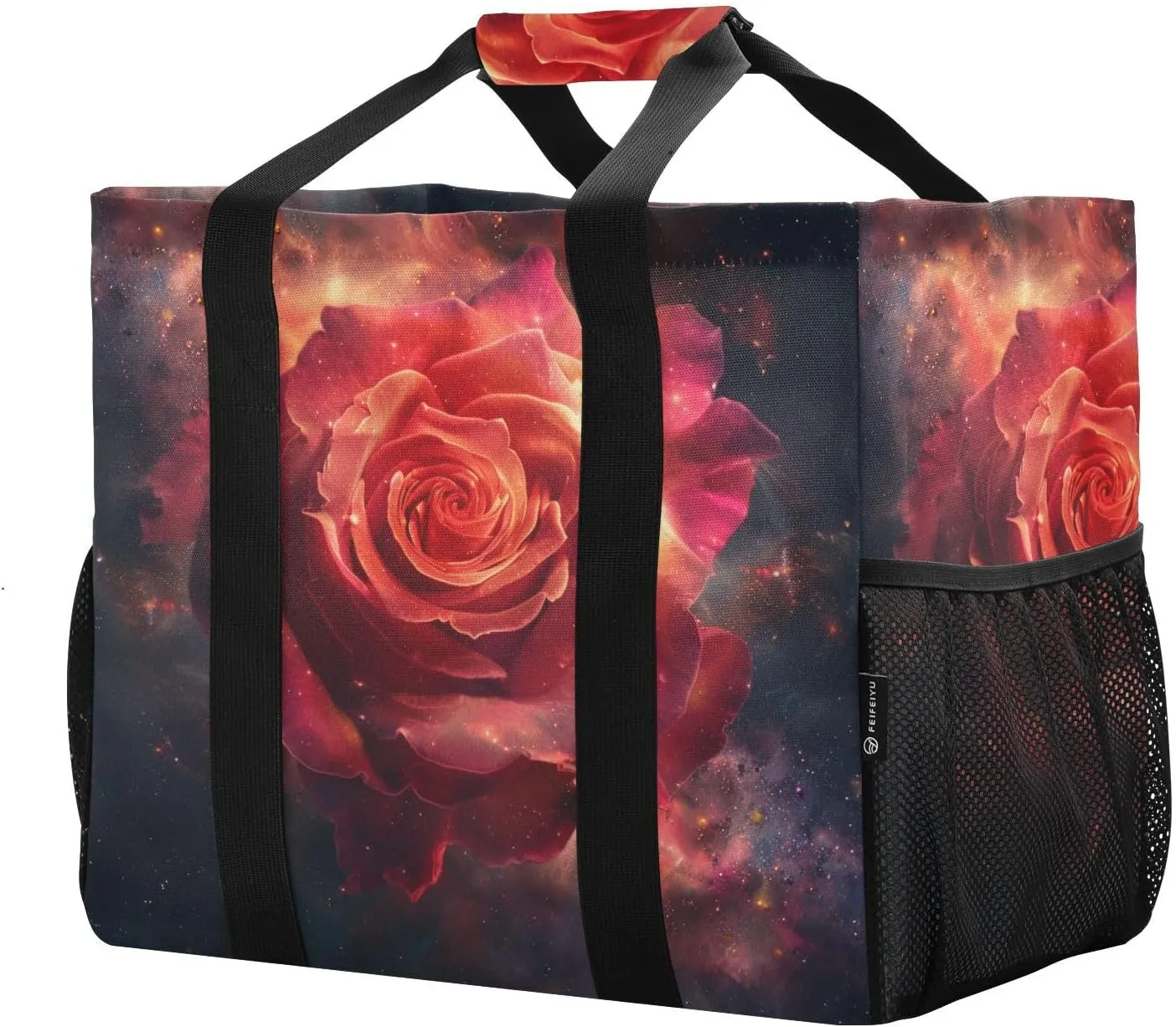 ALAZA Rose Petals Waterproof Beach Tote Bags