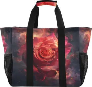 ALAZA Rose Petals Waterproof Beach Tote Bags