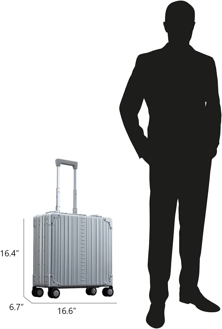 Aleon 17" Aluminum Wheeled Hardside Business Briefcase