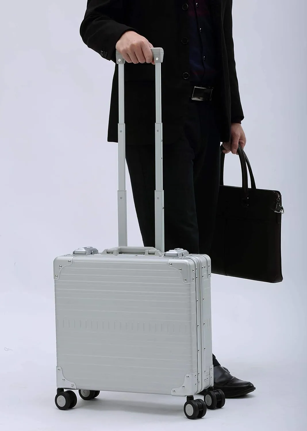 Aleon 17" Aluminum Wheeled Hardside Business Briefcase