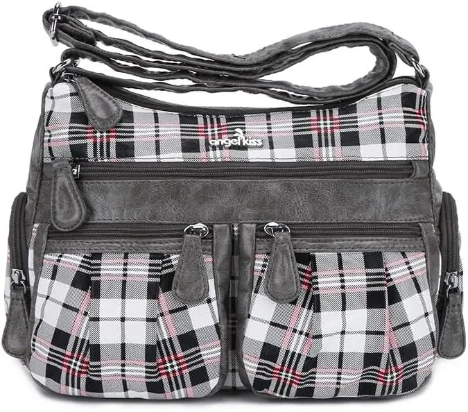 Angelkiss Crossbody Bags for Women, Ladies Shoulder Handbags and Purses Medium Faux Leather Pocketbooks
