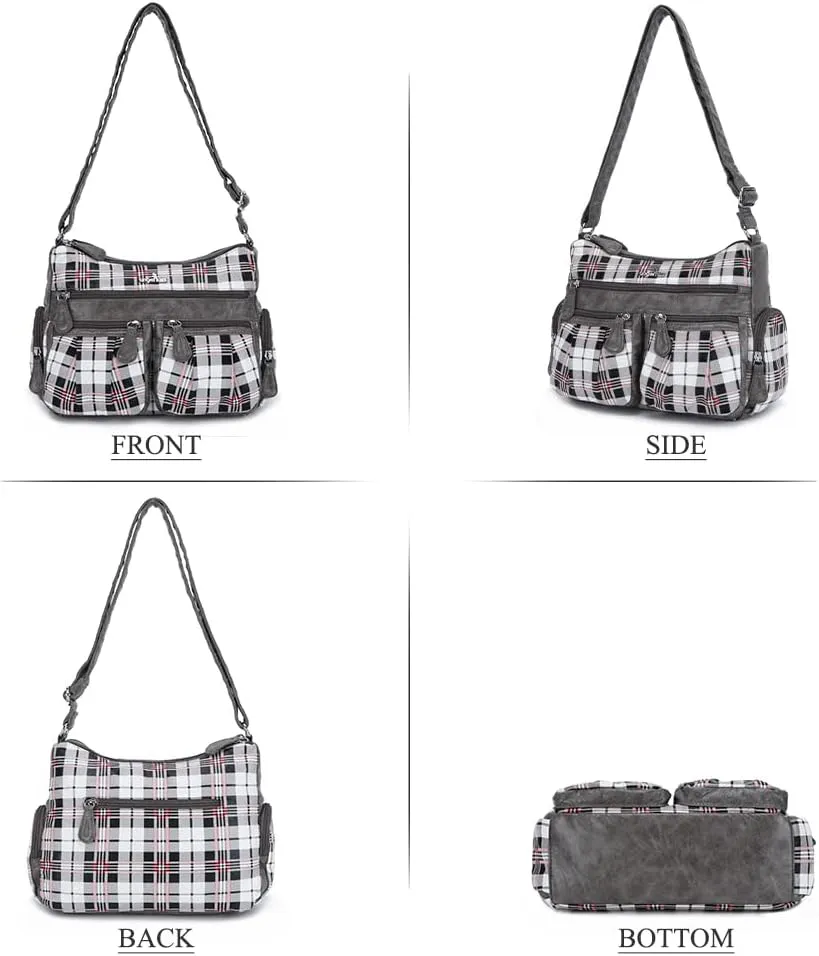 Angelkiss Crossbody Bags for Women, Ladies Shoulder Handbags and Purses Medium Faux Leather Pocketbooks