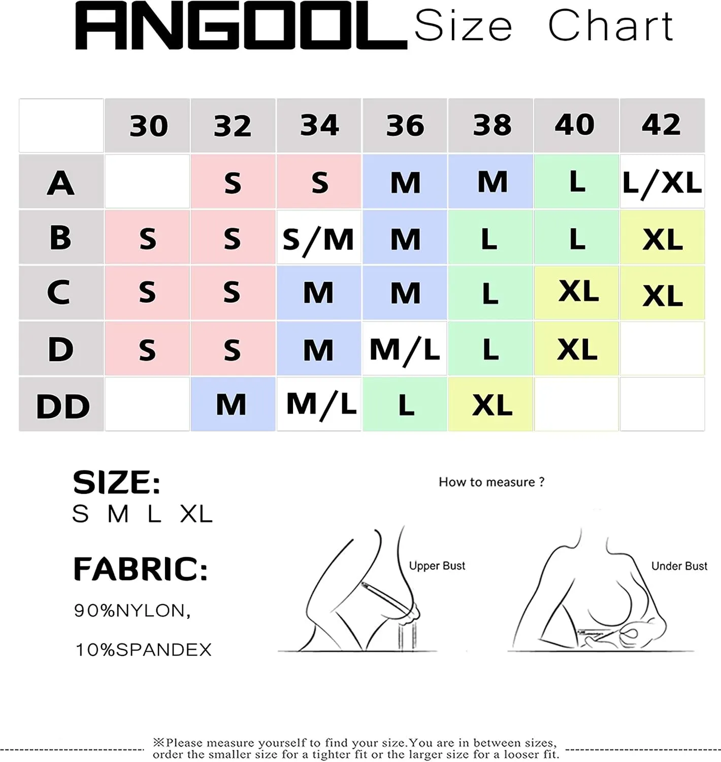 ANGOOL Strapless Comfort Wireless Bra with Slip Silicone Bandeau Bralette Tube Top