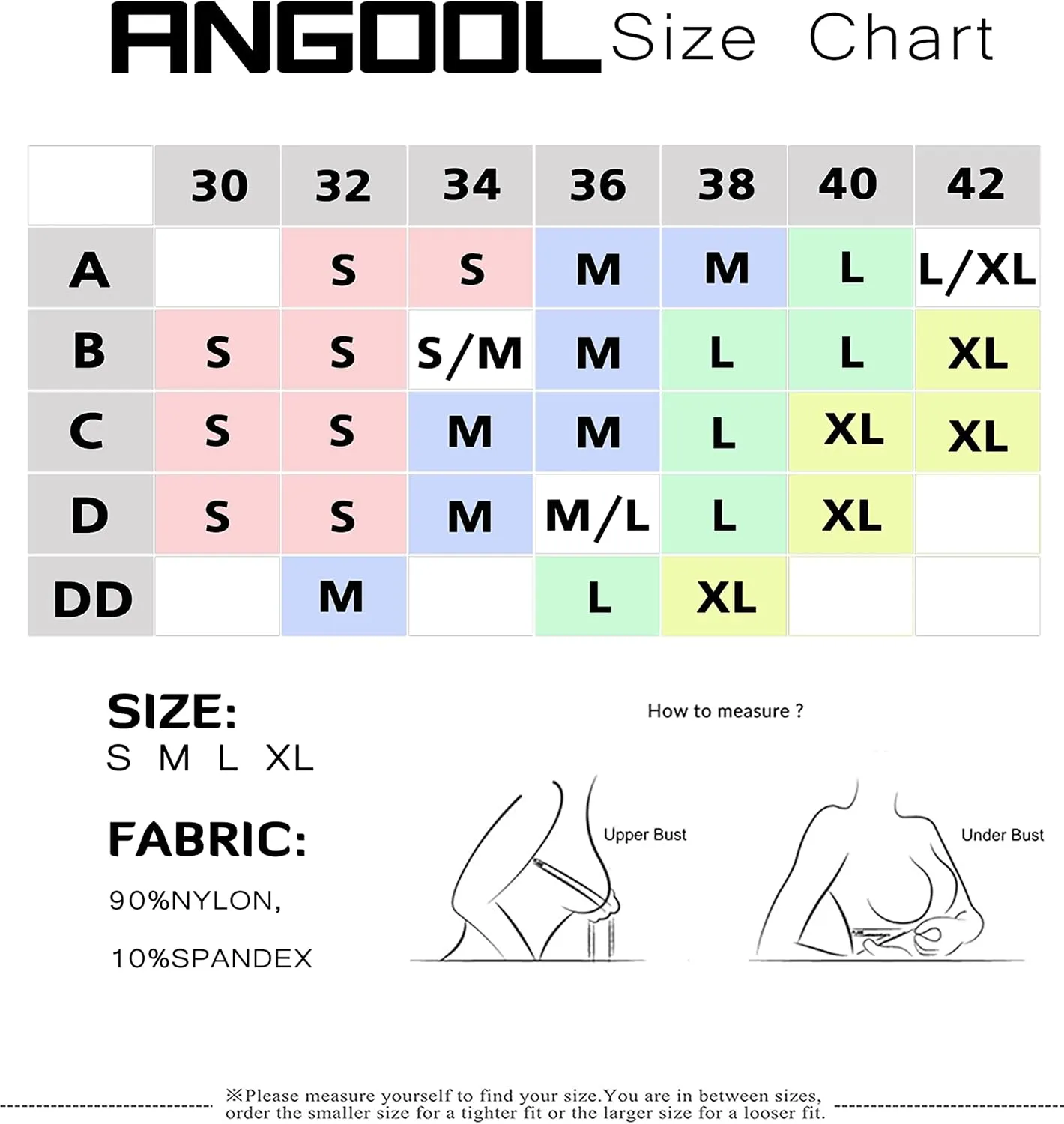 ANGOOL Strapless Comfort Wireless Bra with Slip Silicone Bandeau Bralette Tube Top