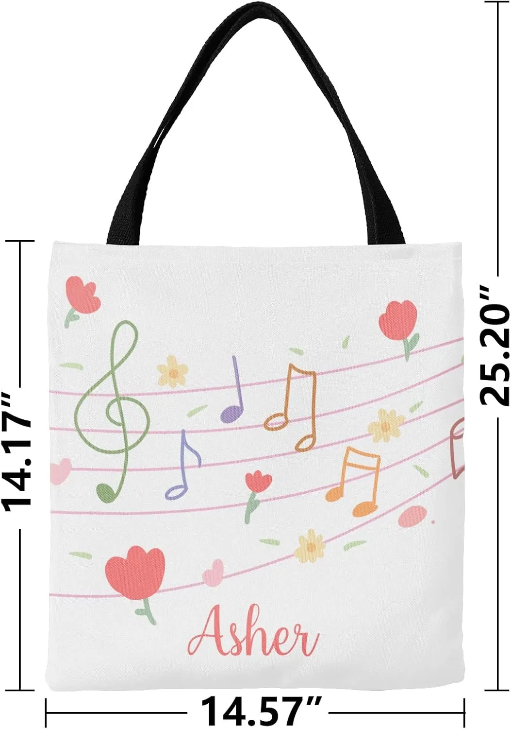Animal Personalized Canvas Tote Bags, Reusable Bags for Shopping,Travel,School Handbag Gift