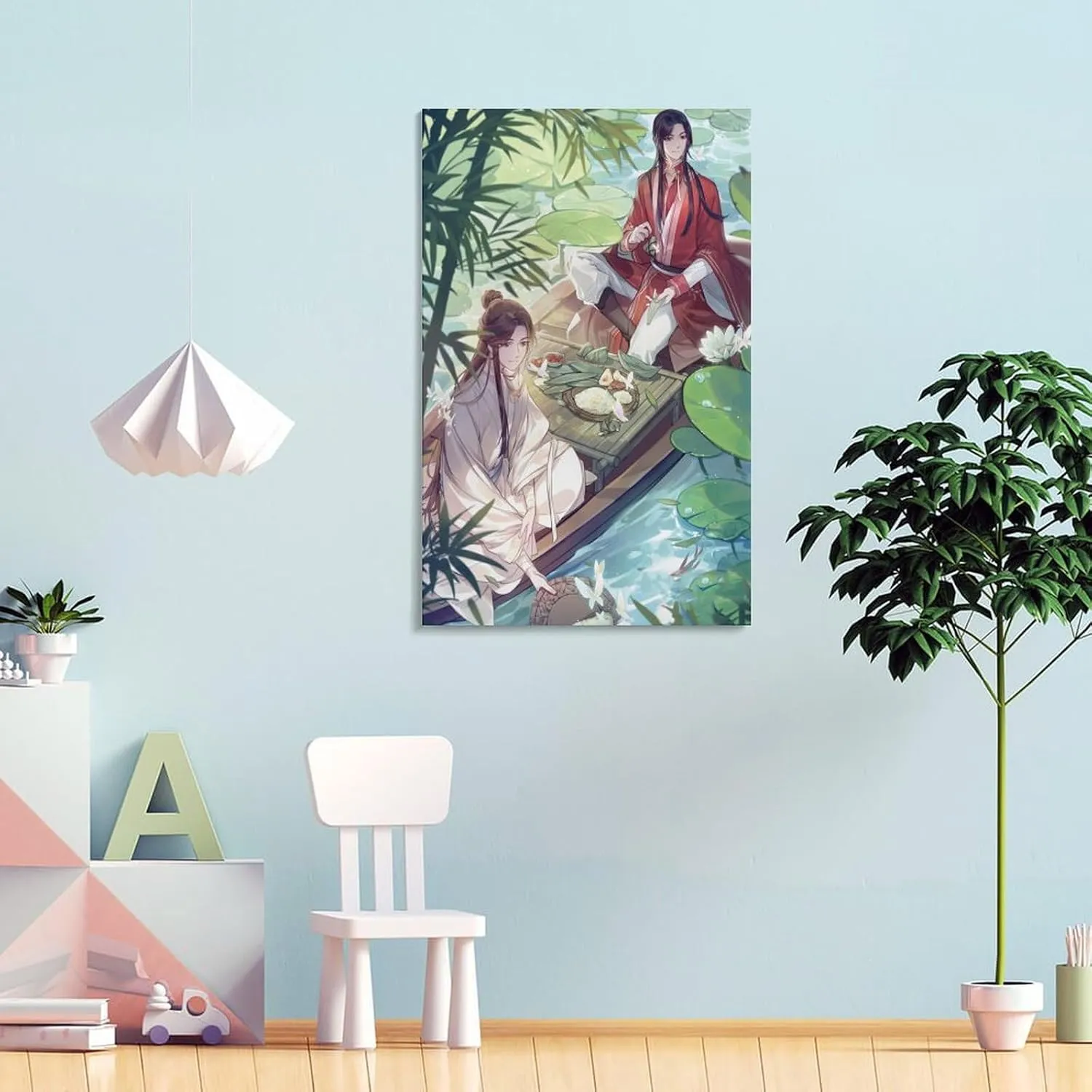Anime Poster Heaven Official'S Blessing （Chinese：Tian Guan Ci Fu by Mo Xiang Tong Xiu） Anime Poster Posters Wall Art Painting Canvas Li