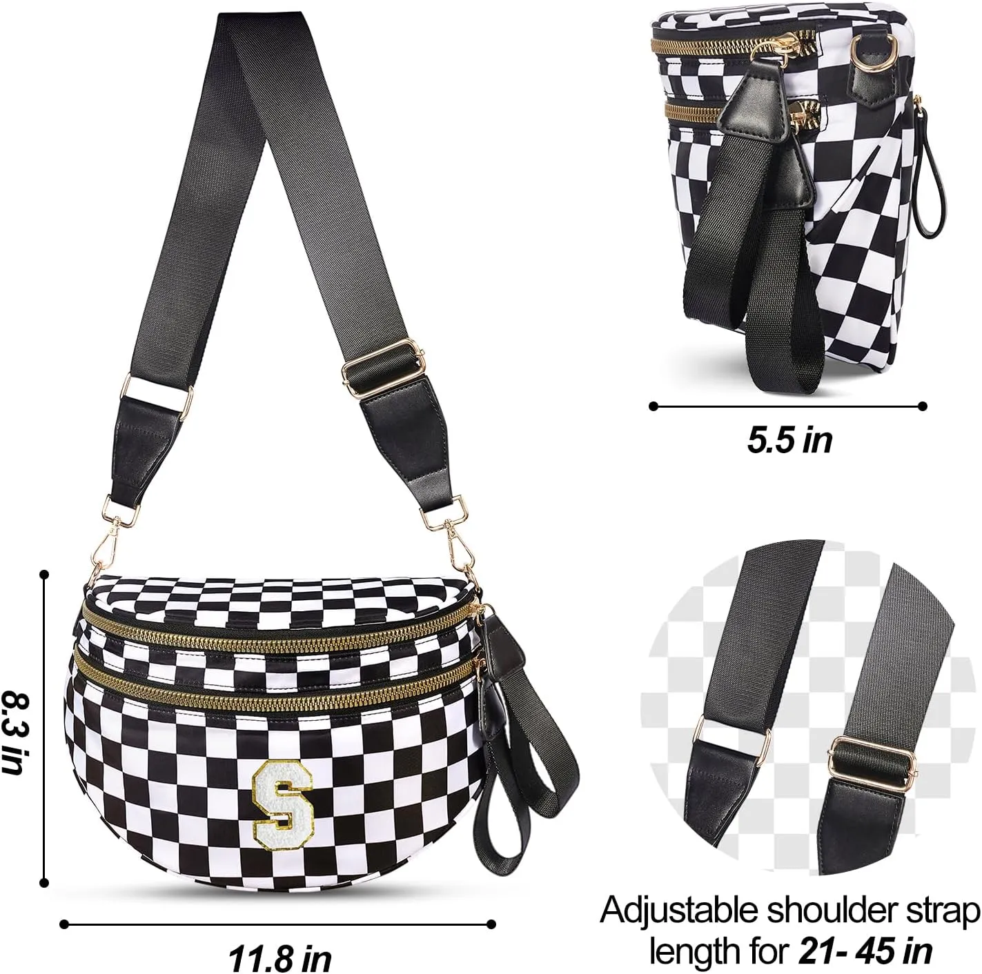 Anti Theft Bag, Travel Bag for Women/Men,Travel Purses Anti Theft Crossbody Bags,Adjustable Slim Sling Bag…