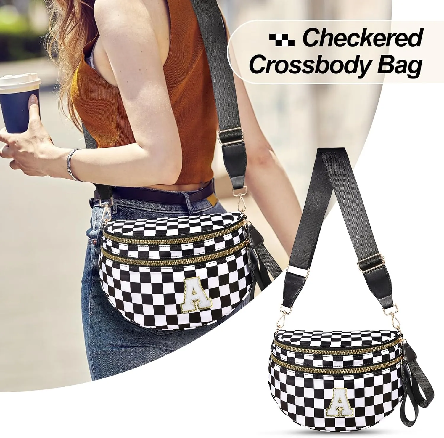 Anti Theft Bag, Travel Bag for Women/Men,Travel Purses Anti Theft Crossbody Bags,Adjustable Slim Sling Bag…