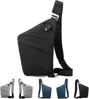 Anti Theft Bag Travel Purse, Anti Theft Crossbody Bags Travel Purses for Women Men Slim Sling Bag