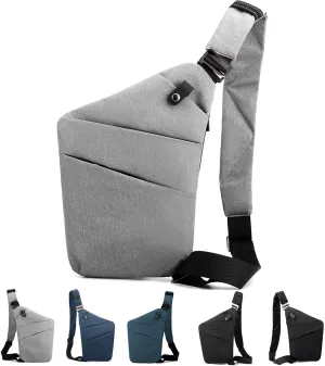 Anti Theft Bag Travel Purse, Anti Theft Crossbody Bags Travel Purses for Women Men Slim Sling Bag