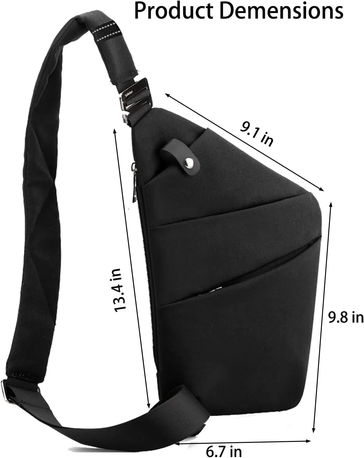 Anti Theft Bag Travel Purse, Anti Theft Crossbody Bags Travel Purses for Women Men Slim Sling Bag