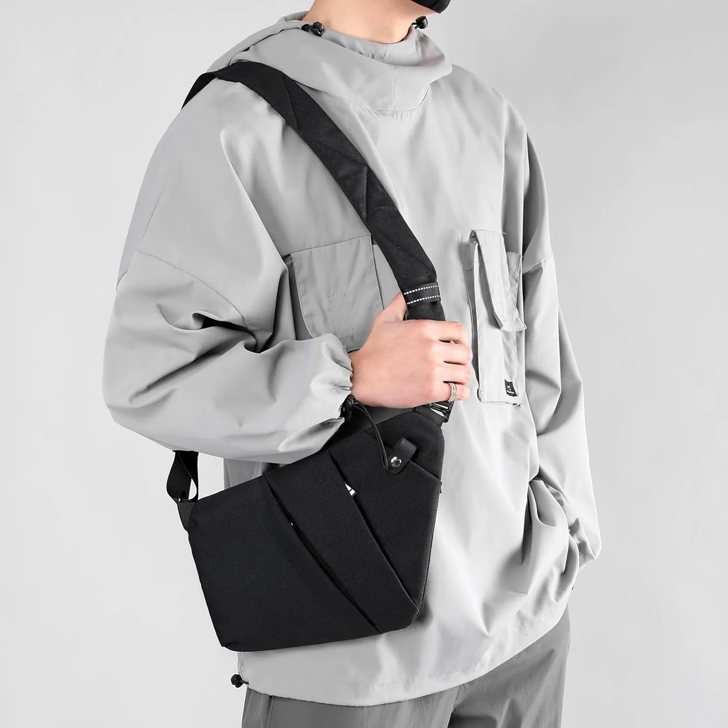 Anti Theft Bag Travel Purse, Anti Theft Crossbody Bags Travel Purses for Women Men Slim Sling Bag
