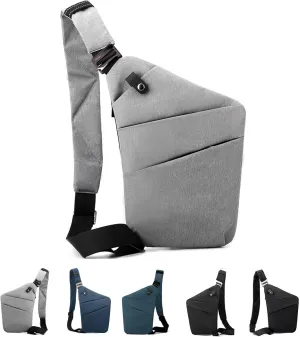 Anti Theft Bag Travel Purse, Anti Theft Crossbody Bags Travel Purses for Women Men Slim Sling Bag