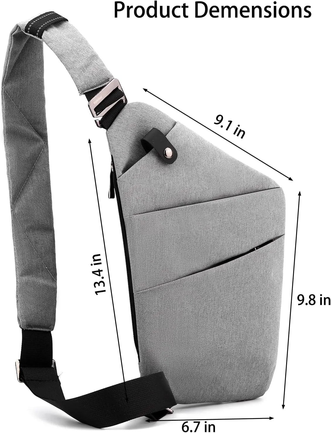 Anti Theft Bag Travel Purse, Anti Theft Crossbody Bags Travel Purses for Women Men Slim Sling Bag