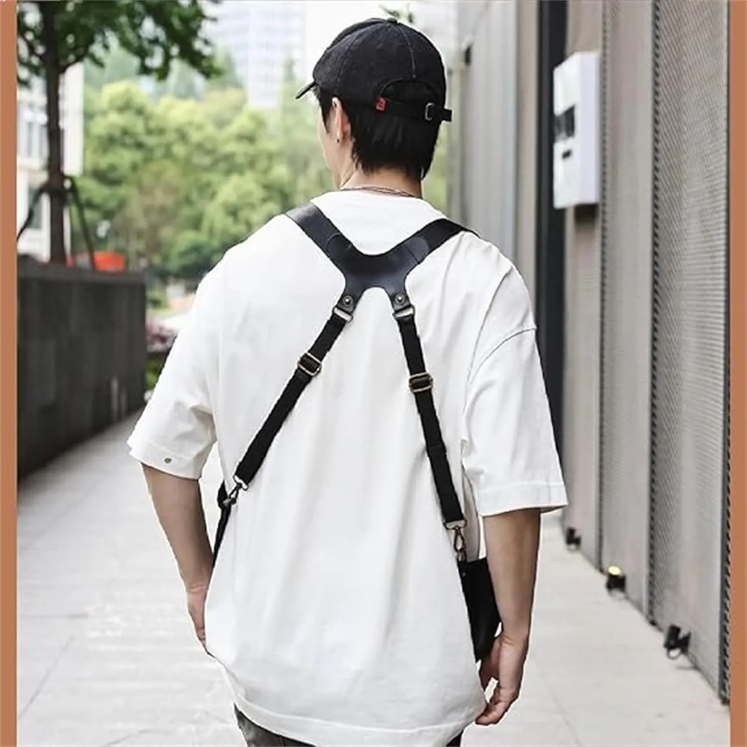 Anti-Theft Bag with Shoulder Harness, Anti-Theft Harness, Anti Theft Harness for Men Leather, Anti-Theft Harness Wallet, Men Anti Underarm Shoulder Bag Anti Theft Bag (Red)