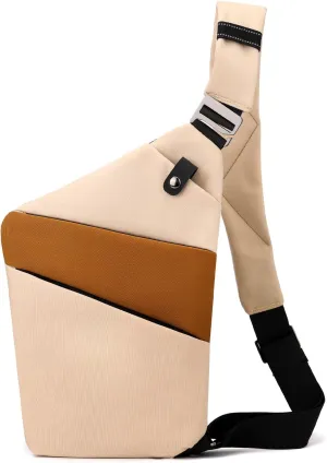 Anti Theft Crossbody Travel Bag - Multi-pocket Shoulder Bag with Adjustable Strap,Slim Sling Bag for Women Men
